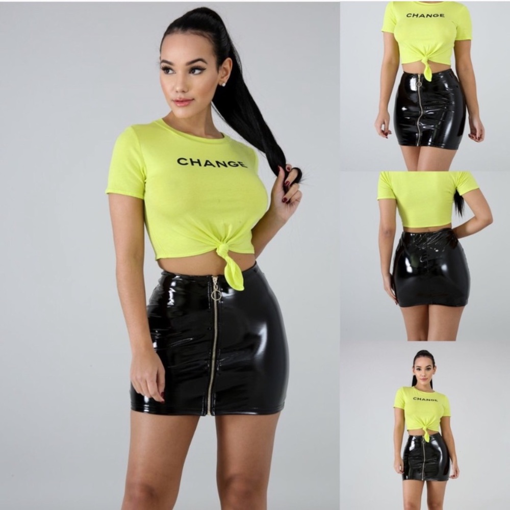 Latex skirt